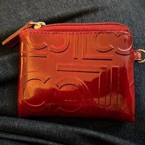 Liz Claiborne Glossy Red Coin Purse